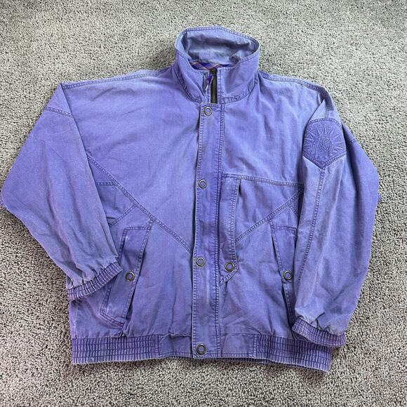 VINTAGE Helly Hansen Jacket Womens Medium Purple Parka Ski Skiing Coat Ladies - Picture 1 of 16